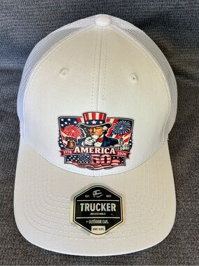 Uncle Sam celebrates America’s 250th Birthday Patriotic Outdoors Cap Trucker Hat